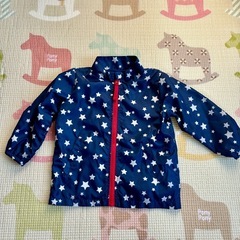 キッズジャンパー　90 紺星　ベビー服