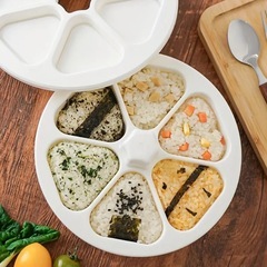 決まりました！【簡単入れるだけ】一気におにぎり🍙6個作れる