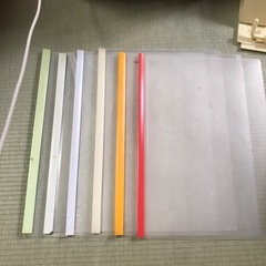 クリアファイルのバインダー