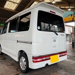 快適なターボ‼️月々1.1万円〜分割可‼️大人気の軽ハコバン入りました！車検2年付き‼️【名義変更代込み】人気のダイハツ アトレーワゴン☆HDDナビ付き☆走行中DVD見れます☆スライドドア☆純正アルミ☆ドラレコ付き☆そのまま乗って帰れます‼️の画像