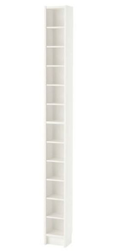 【廃盤レア人気商品】IKEA■スリムラック■お洒落なCD収納棚■本棚■白ホワイト■インテリア小物■
