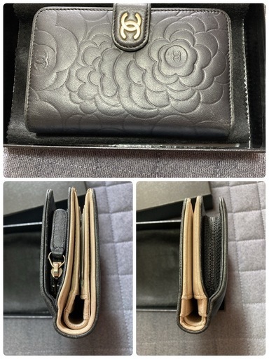 CHANELカメリア　財布　2点セット