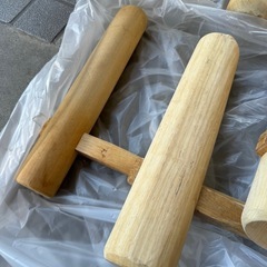 餅つきセット　石臼・杵の画像
