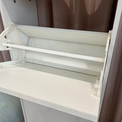IKEA　BISSA ビッサ 靴収納用キャビネット 3コンパートメント, ホワイト49x135 cmの画像