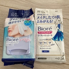新品！ビオレ　クリアふきとりシート、リフレッシュシート