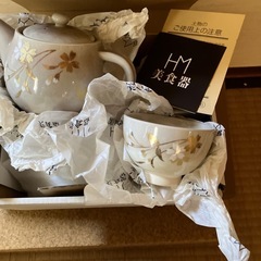 急須と湯呑み5客のセット
