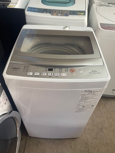 23年製 AQUA 洗濯機　6k AQW-S6P ST