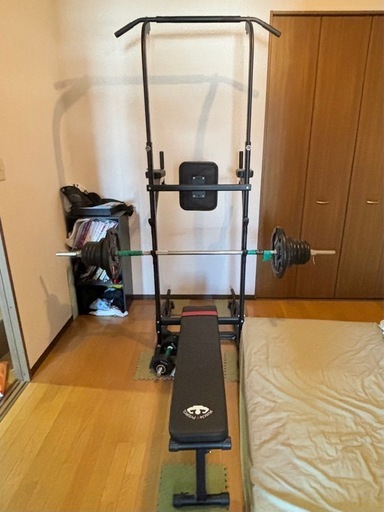 ベンチプレスとバーベルセット