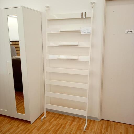 ★ジモティ割あり★ ラック　ホワイト　つっぱり棒付き　クリーニング済　YJ3727