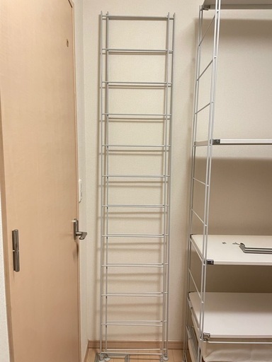 無印良品 MUJI ステンレスユニットシェルフ 帆立 特大212.5cm 2本