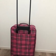 キャリーケース s ピンク　チェックの画像