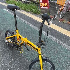 リサイクルショップどりーむ天保山店　No1352　折り畳み自転車　HUMMER　６段ギア付き　１６インチ　の画像
