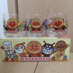 【新品】アンパンマン 強化ミニグラス３個セットの画像