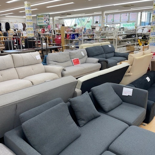 ★ジモティ割あり★  L字ソファ　クリーニング済み SJ6972