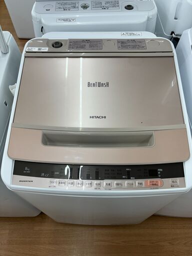☆ジモティー割引有☆HITACHI/8kg洗濯機/BW-V80C/2018年製