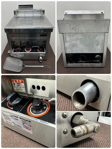 マルゼン　MARUZEN　業務用　1槽ガスフライヤー　１２L　都市ガス　厨房　飲食店　MGF-12TJ