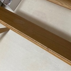 無印良品　 リビングでもダイニングでもつかえるテーブル・オーク材 直接取引可能な方！の画像