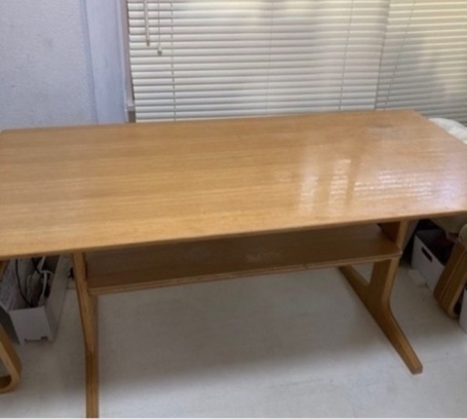 無印良品　 リビングでもダイニングでもつかえるテーブル・オーク材 直接取引可能な方！