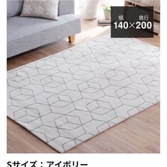 LOWYA ラグ140cm x 200cm 汚れありの画像