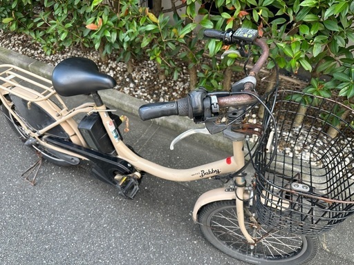 東京23区配達無料　新基準 ヤマハ　パスバビー　12.8Ah リチウム 電動自転車 中古　NO.9002