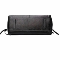 【新品】【未使用】 ハンドバッグ ショルダーバック 大容量 レザー　ワニ柄風　 黒 バッグ　レディースの画像