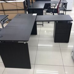 ★ジモティ割あり★  L字型デスク ダークブラウン H72×D1...