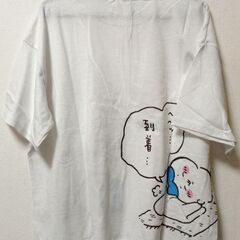 ハチワレ 布団に到着Tシャツの画像