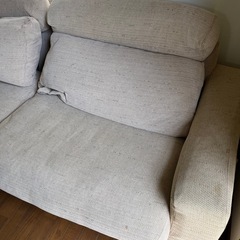 （受け渡し先決定）2〜3人掛けソファ　あげますの画像