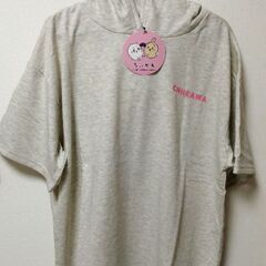 モモンガ カニちゃん半袖パーカーTシャツの画像