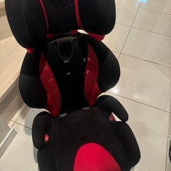 エールベベ チャイルドシート 3歳から 使える シートベルト 固定 サラットハイバックJr クワトロ スカーレットブラック 軽量・通気性重視モデル ALJ208の画像