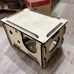 猫ボックス 道具箱 コンテナ 試作 ネジ不要 DIY 組み立て箱の画像