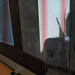 TOSHIBA REGZA 50M510X 液晶割れ　液晶テレビの画像