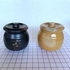 梅宮辰夫　漬物小瓶　陶器製　2個組　2セット 計4個の画像