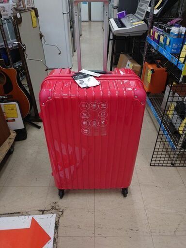 J8095 新品未使用品！ AEON イオン　ジッパーキャリーケース Smoove スムーブ  レッド　簡易クリーニング済【リユースのサカイ柏店】 参考価格14,080円