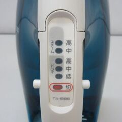 stp-2802　東芝　アイロン　ブルー　TA-B65　コード式　スライド式温度調節　チタンベース　スライド式　TOSHIBA　シワのばし　洗濯の画像