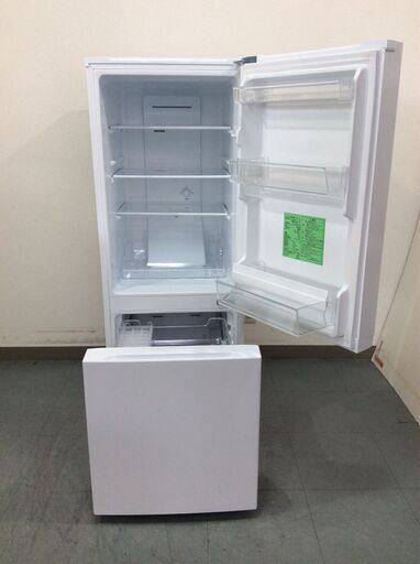 （10/5受渡済）JT9427【YAMADA/ヤマダ 2ドア冷蔵庫】美品 2023年製 YRZ-F15J 家電 キッチン 冷蔵冷凍庫 