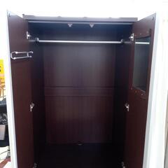 値下げしました★ジモティ割あり★ ニトリ ワードローブ ダークブラウン W79×D58×H178 クリーニング済み OJ5597の画像