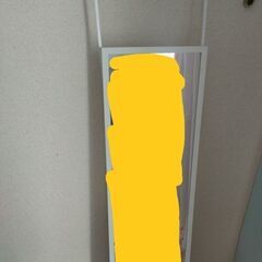 ニトリ　ドア掛けミラー　白　