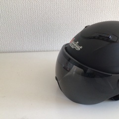 半ヘル　スモールシールド付き　原付き用の画像