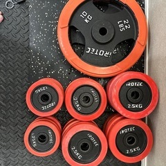 ラバープレート10kg〜1.25kg（詳細は説明欄）