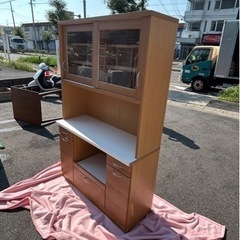 Ａ-805食器棚　ナチュラルカラー　使いやすい　綺麗ですの画像