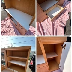 Ａ-805食器棚　ナチュラルカラー　使いやすい　綺麗ですの画像