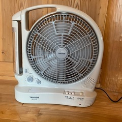 取り置きTEKNOS AM FM付き扇風機防災