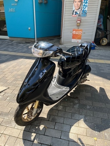 HONDA ライブディオZX エンジン好調　セル一発　2スト ブラック　エナメルシート新品