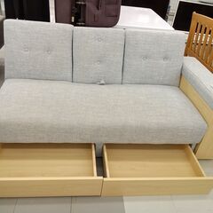 ★ジモティ割あり★  ソファー ホワイト H71×D78×W208 クリーニング済み TC1225の画像