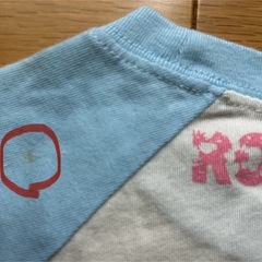《タグ付き未使用》女児130 半袖Tシャツ 一部刺繍 訳あり の画像