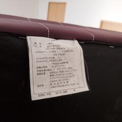 シングルベッド 一体型 ブラウンの画像