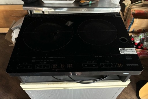 アイリスオーヤマ2口　IHヒーター　IHコンロ