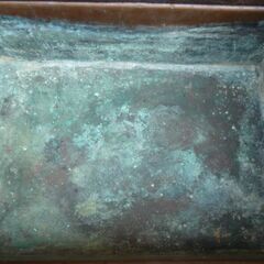 長火鉢　ケヤキ材　猫板付きの画像