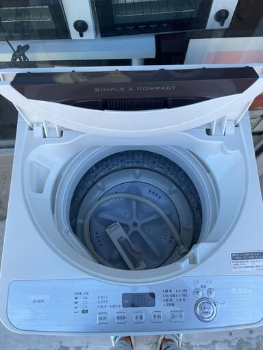 ★北41条店★洗濯機 シャープ 5.5kg 簡易清掃済 2018年制 配達可能 ES-GE5B-T リサイクルショップ ホームプラスリサイクル